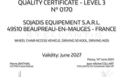 New PSA Quality Certificate for SOJADIS Équipement!